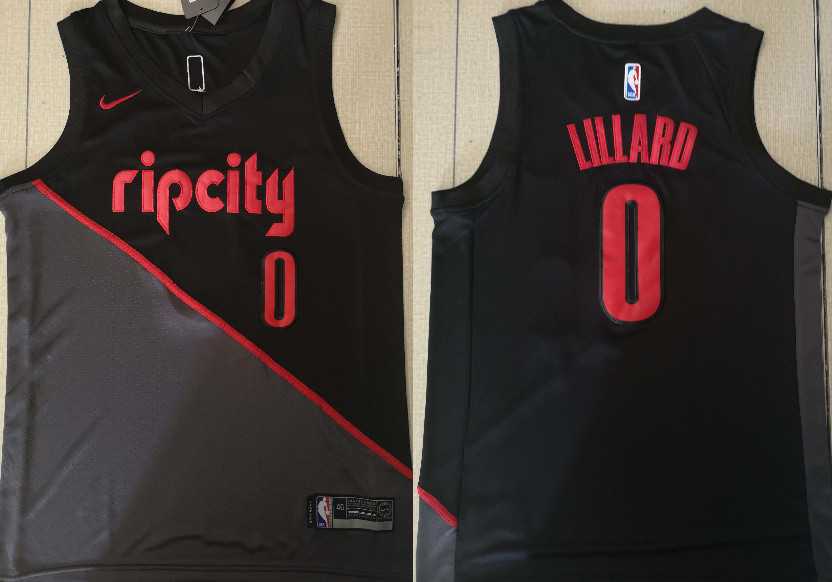 Blazers 0 Damian Lillard Black City Edition Nike Swingman Jersey,We sell and wholesale Blazers 0 Damian Lillard Black City Edition Nike Swingman Jersey on line form chian!